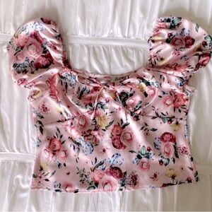 Satin Pink Top